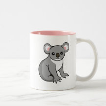 Den gulliga lyckliga grå färgKoalateckningen