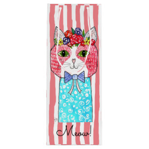 Den gulliga och färgrika kattvintotot hänger lös