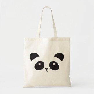 Den gulliga pandaen hänger lös tygkasse