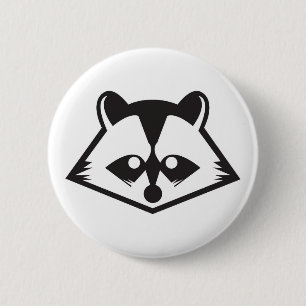 Den gulliga raccoonen knäppas knapp