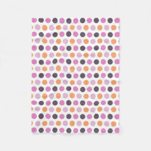 Den gulliga Retro orange purpurfärgade rosa Fleecefilt