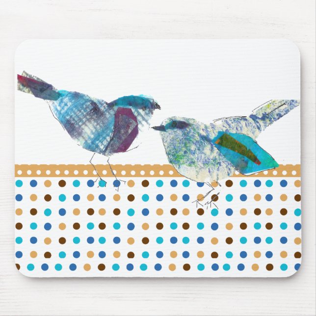 Den gulliga Retro polkaen pricker modern design Musmatta (Framsidan)