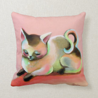 Den gulliga rosa hötorgskonsten för kudde