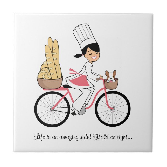 Den gulliga tecknaden belägger med tegel kakelplatta (Framsidan)