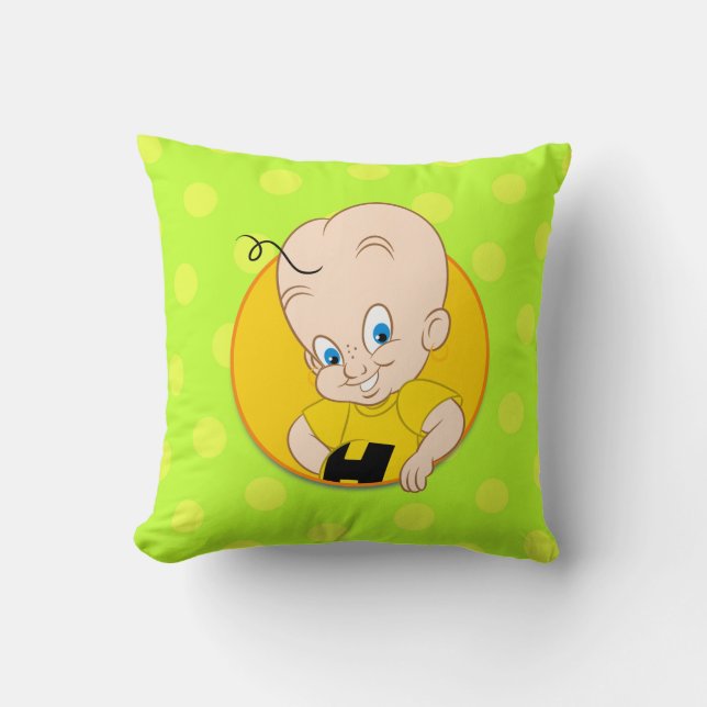 Den gulliga tecknaden kudder kudde (Framsida)