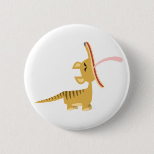 Den gulliga tecknaden som gäspar Thylacine, Knapp