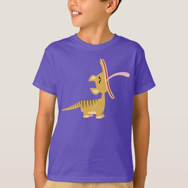 Den gulliga tecknaden som gäspar Thylacine, lurar T Shirt (Framsida)