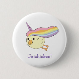 Den gulliga tecknaden Unichicken knäppas Knapp