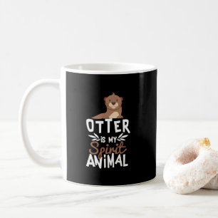 Den gulliga uttern är mitt djura tryck för anden kaffemugg