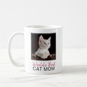 Den gulliga världens kvadrerar den bäst kattmamman kaffemugg