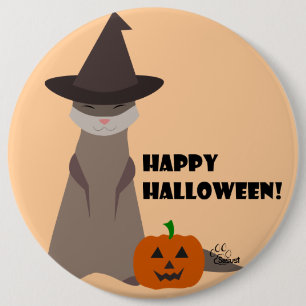 Den gulliga vesslan Halloween knäppas Knapp