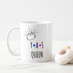 Den gulliga YAS-DROTTNINGEN förkroppsligar Kaffemugg