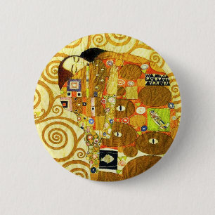 Den Gustav Klimt uppfyllelsen knäppas Knapp
