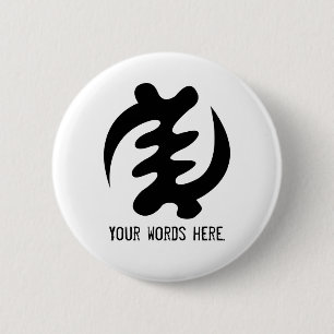 Den Gye Nyame guden är det suveräna Adinkra Knapp