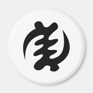 Den Gye Nyame   guden är det suveräna Adinkra Magnet