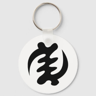 Den Gye Nyame guden är det suveräna Adinkra Nyckelring