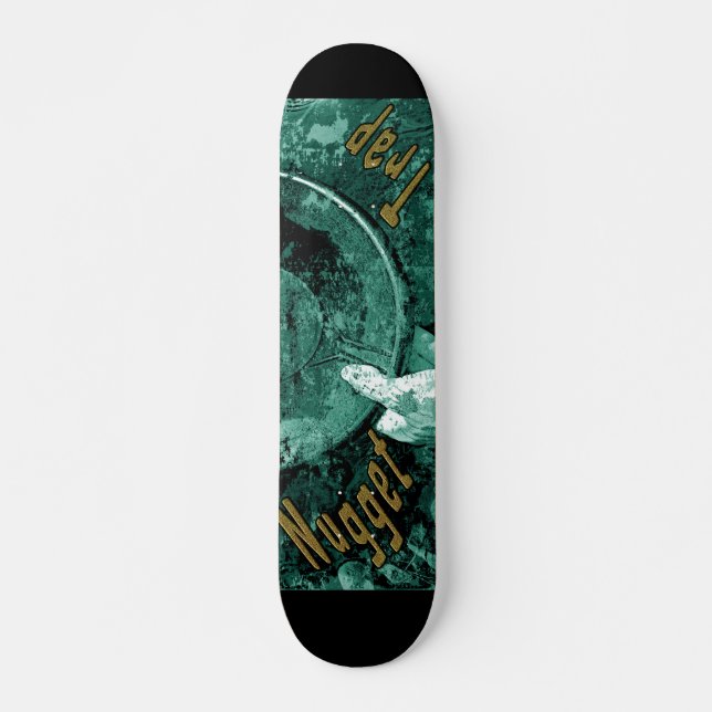 Den gyllene ggetfällan mini skateboard bräda 18,5 cm (Framsida)