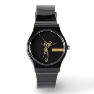 Den gyllene golfaren armbandsur