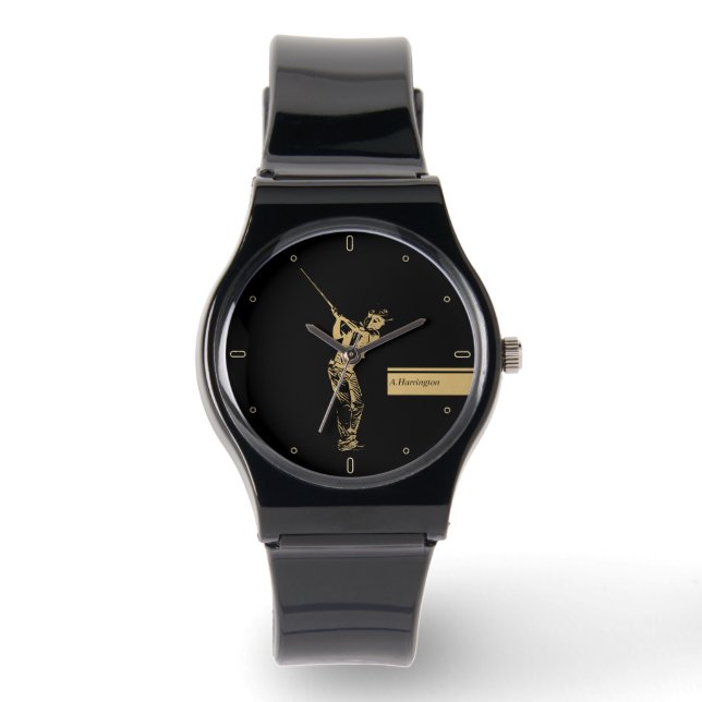 Den gyllene golfaren  armbandsur (Framsida)