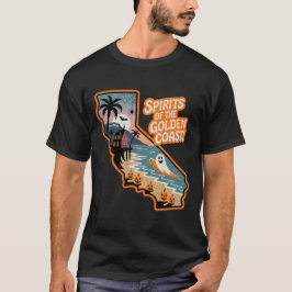 Den gyllene Kustens sprit! Kalifornien Surfing T Shirt