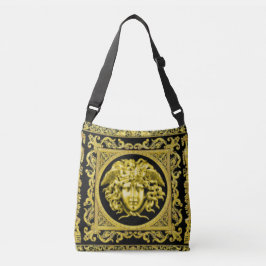 Den gyllene Medusa-klänningen Crossbody-väska Axelväska