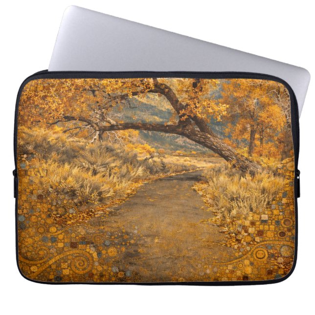 Den gyllene stigen Klimt-inspirerad Laptop Fodral (Framsidan)