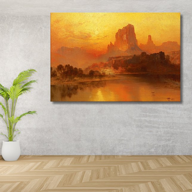 Den gyllene timmen, Moran, 1875 Canvastryck (Skapare uppladdad)