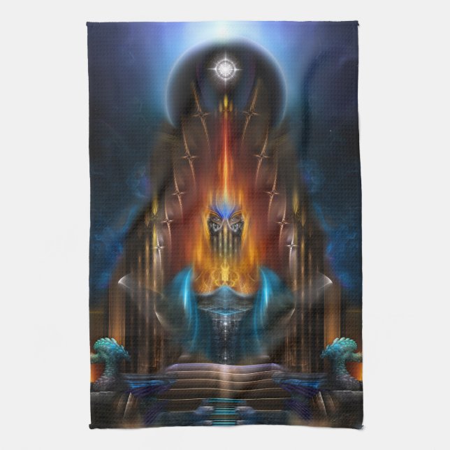 Den gyllene visionen av Arsencia Kitchen Towel Kökshandduk (Vertikal)