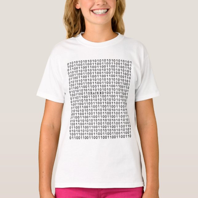Den HACKADE datoren kodifierar T-shirt (Framsida)