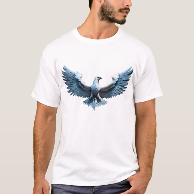 Den häftiga frihetseagle - Majestic Flight T-Shirt (Framsida)