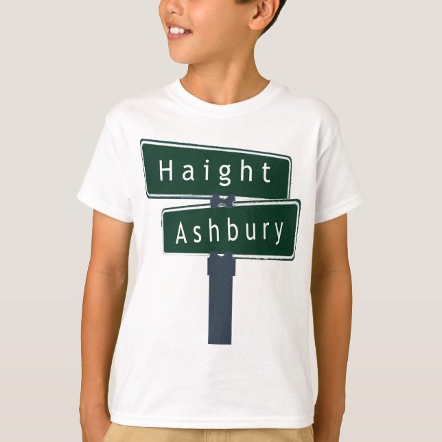 Den Haight Ashbury klassikergatan undertecknar T Shirt (Framsida)