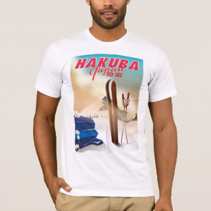 Den Hakuba japanen reser affischen T Shirt