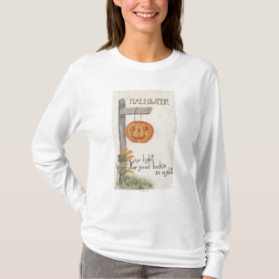 Den Halloween GreetingJack-NOLLA-Lyktan postar på Tee Shirt