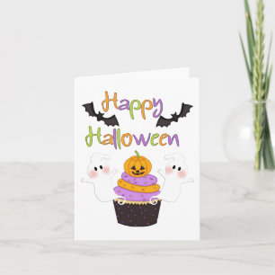Den Halloween muffinen undertecknar Kort