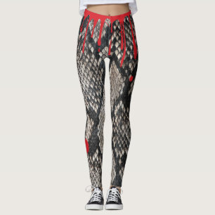 Den Halloween pytonormormen flår - blodigt Leggings