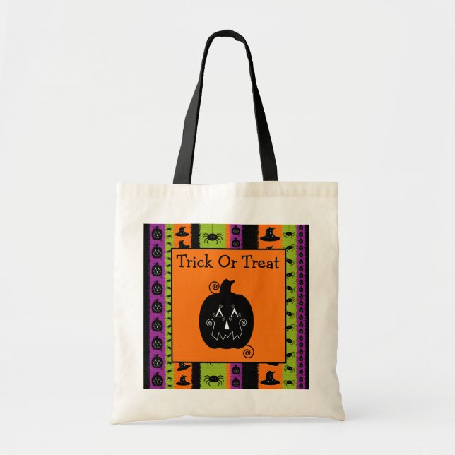 Den Halloween randjacken O'Lantern hänger lös Tygkasse (Framsidan)