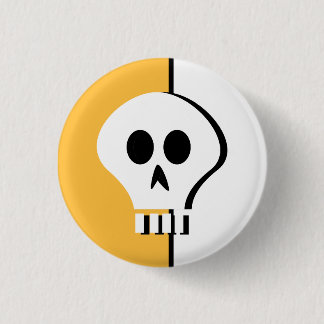 Den Halloween skallen knäppas Knapp