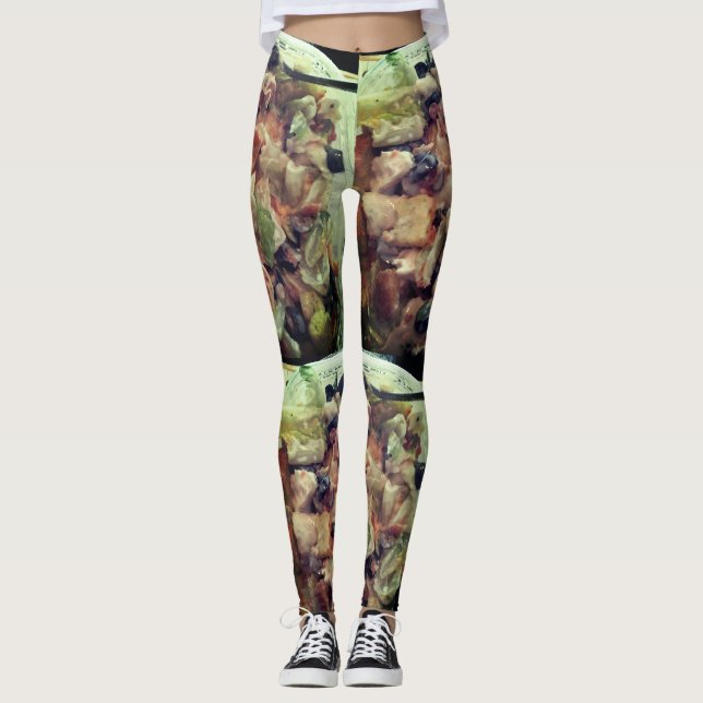 Den hälsosamma Foodie-samlingen Leggings (Framsida)