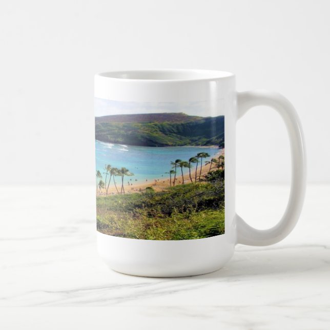 Den Hanauma fjärden, Honolulu, Oahu, Hawaii Kaffemugg (Höger)