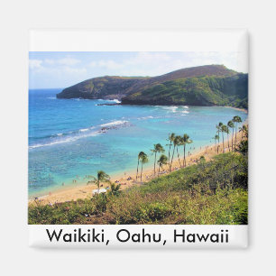 Den Hanauma fjärden, Honolulu, Oahu, Hawaii Magnet