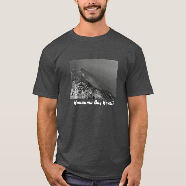 Den Hanauma fjärdHawaii munken förseglar Tee Shirt (Framsida)