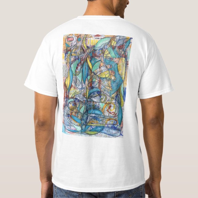 Den händande T-tröja (som skrivs ut på baksida) T-shirt (Baksida)