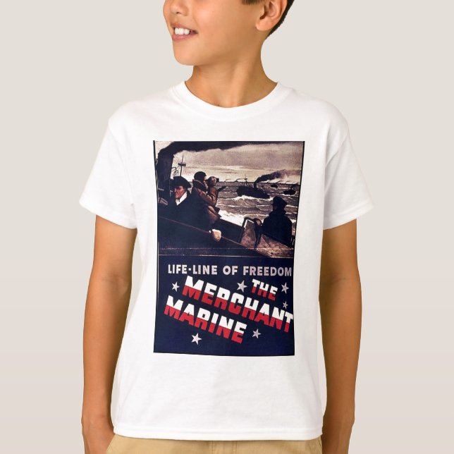 Den handels- flottan t-shirt (Framsida)