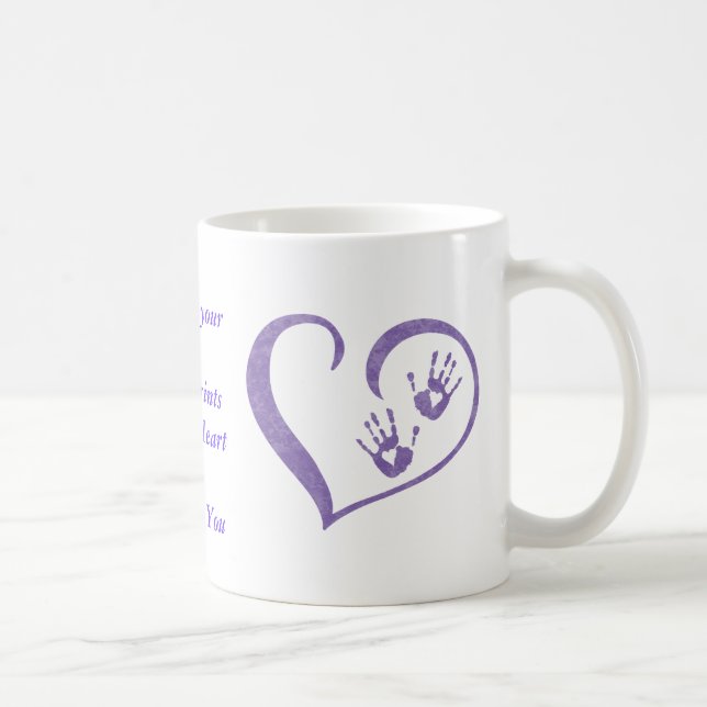 Den HandPrint logotypmuggen för drinkar, innehav Kaffemugg (Höger)