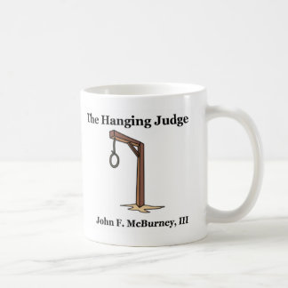 Den hängande domaren kaffemugg