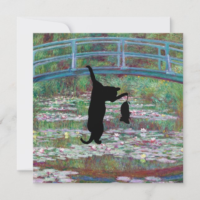 Den hängande svarta katten och musen (Framsida)