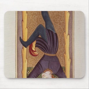 Den hängda manen, tarotkort, fransk musmatta
