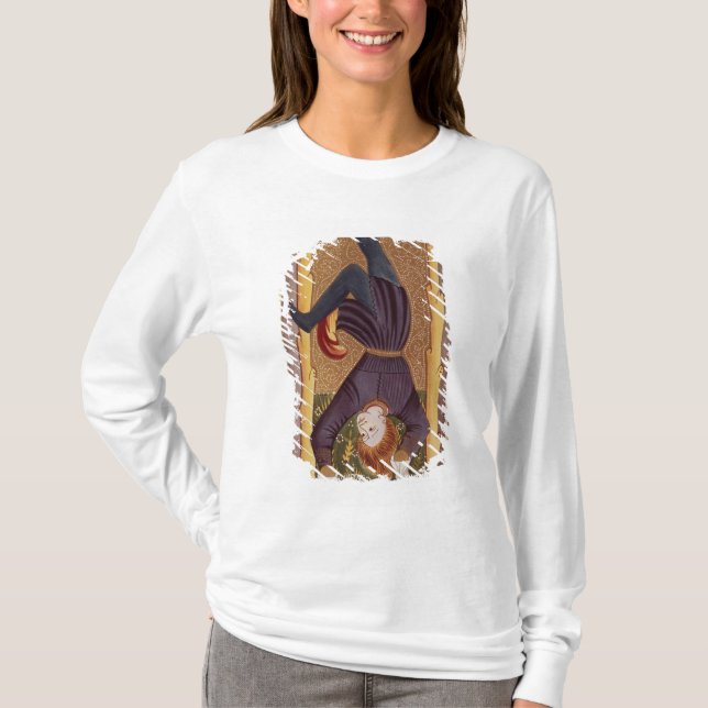 Den hängda manen, tarotkort, fransk tee (Framsida)