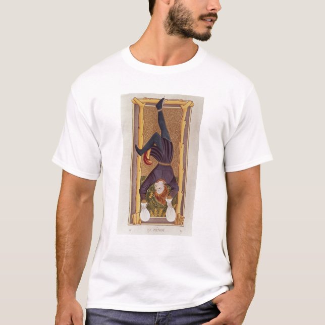 Den hängda manen, tarotkort, fransk tee shirt (Framsida)