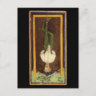 Den Hängde Mannen Tarotkort Vykort